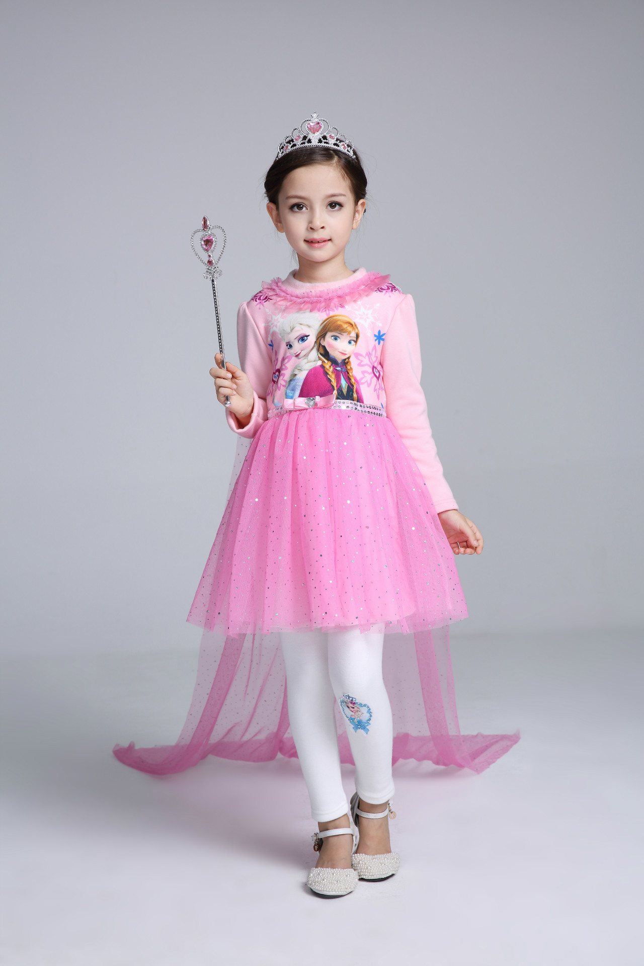 F68122-2 velvet thickening princess skirt